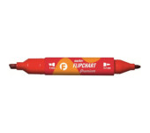 Marker FLIPCHART kon.okr/ści. czerwony KM503-C2 TETIS dwustr. 5mm/4.2mm