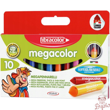 Mazaki MEGA COLOR 10kol. FIBRACOLOR 733 (950)
