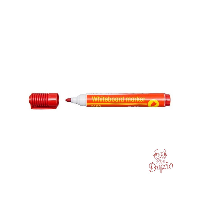 Marker suchościeralny okrągły 3160 czerwony 101102 D.RECT