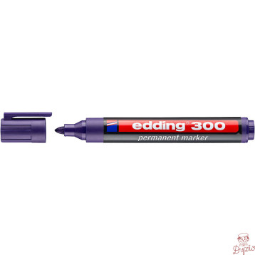 Marker permanentny 300-8 fioletowy okrągła końcówka 300/008/F EDDING