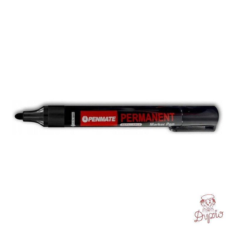 Marker permanentny czarny okrągły TT8610 PENMATE