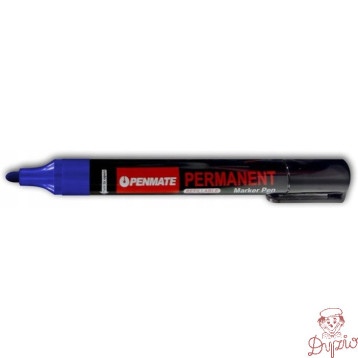 Marker permanentny niebieski okrągły TT8608 PENMATE