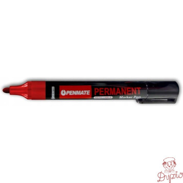Marker permanentny czerwony okrągły TT8609 PENMATE