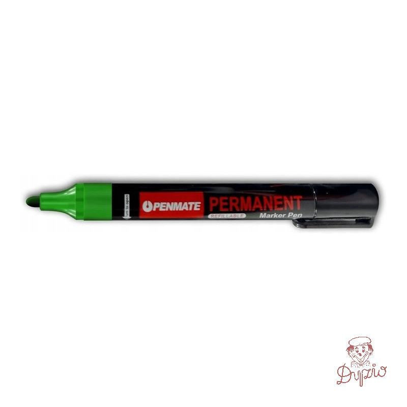 Marker permanentny zielony okrągły TT8611 PENMATE