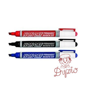 Marker DONG-A permanentny ścięty niebieski TT5732
