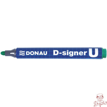 Marker permanentny D-SIGNER U zielony okrągła koncówka 2-4mm 7371001-06PL DONAU