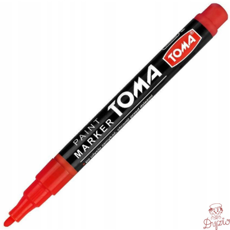 Marker olejowy F czerwony 1,5mm TO-441 TOMA