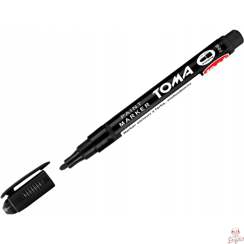 Marker olejowy F czarny 1,5mm TO-441 TOMA