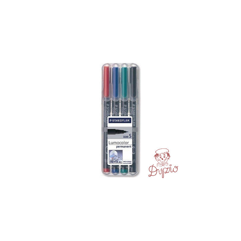 Foliopis permanentny B314 WP4 etui 4szt. STAEDTLER S314WP4