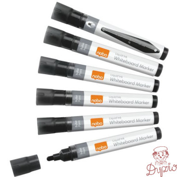 Markery Liquid Ink, czarne, 10 szt 1915377