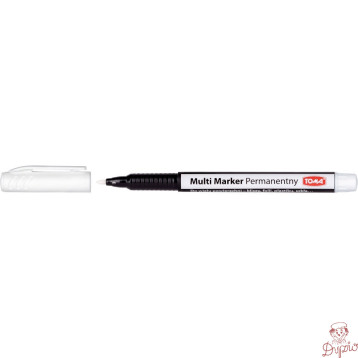Marker permanentny biały 1,5mm TO-333 (folia, szkło, plastik) TOMA
