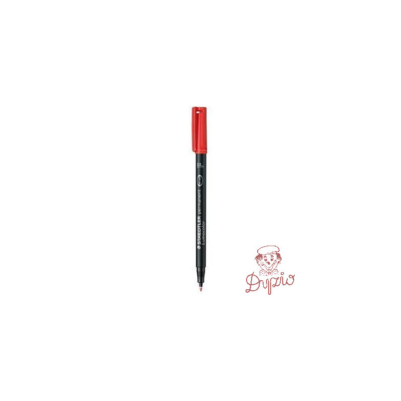 Foliopis permanentny F 318 czerwony STAEDTLER LUMOCOLOR S318-2