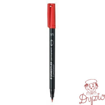 Foliopis permanentny S 313 czerwony STAEDTLER LUMOCOLOR S313-2