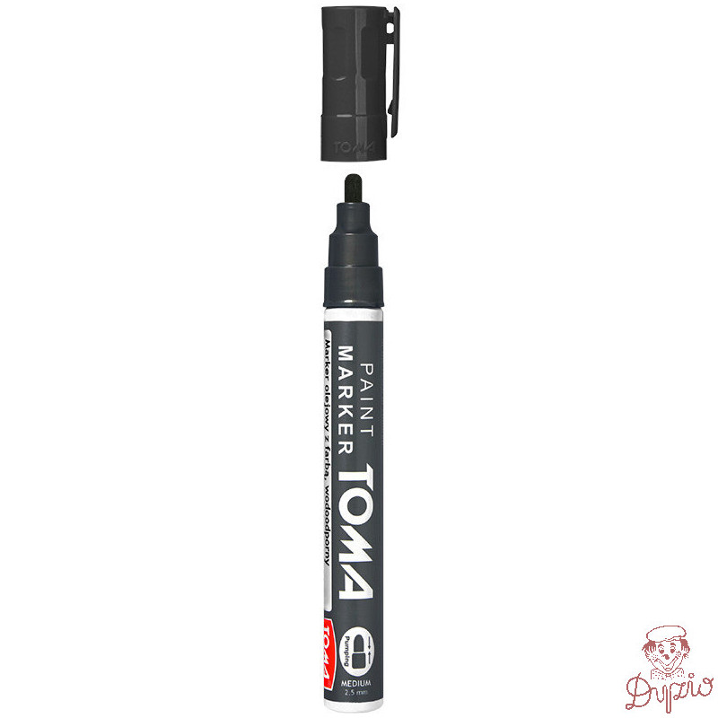 Marker olejowy grubość 2.5mm antracyt TO-440 TOMA