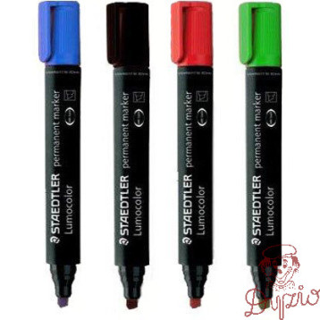 Marker 350-9 czarny STAEDTLER LUMOCOLOR permamentny ścięty