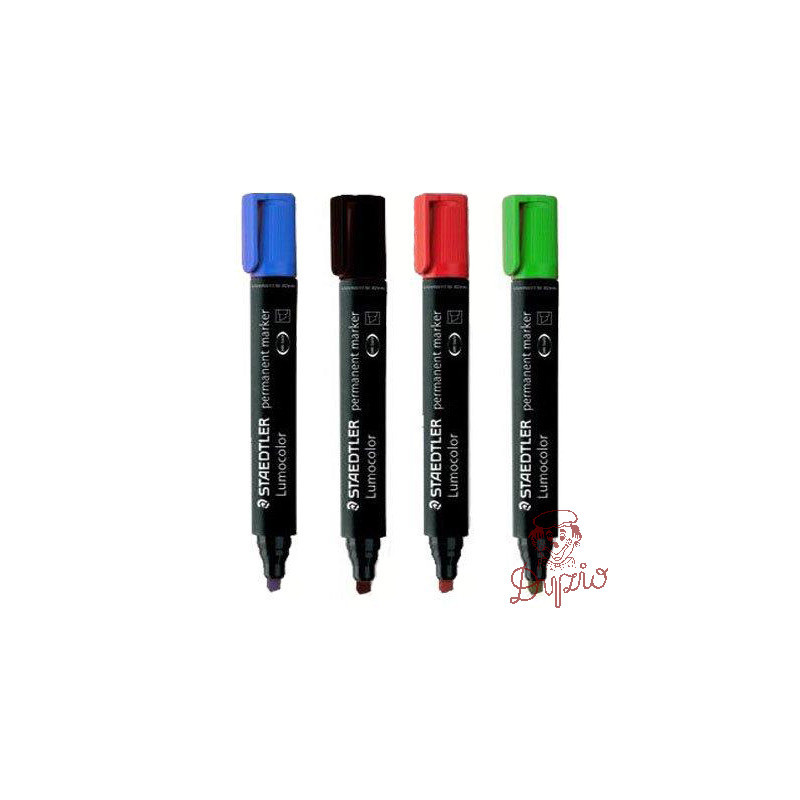 Marker 350-2 czerwony STAEDTLER LUMOCOLOR permamentny ścięty