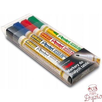 Marker do tablic PENTEL komplet 4szt MW85-4W