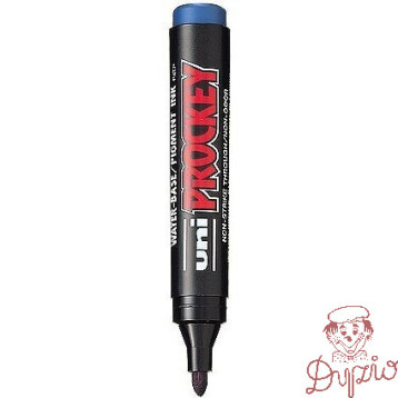 Marker permanentny UNI PM-122 okrągły niebieski PROCKEY