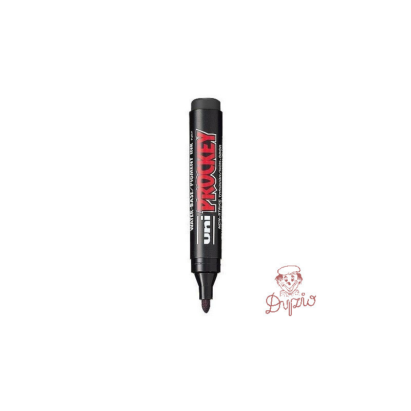 Marker permanentny UNI PM-122 okrągły czarny PROCKEY