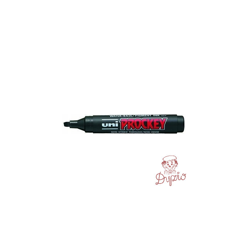 Marker permanentny UNI PM-126 czarny ścięty PROCKEY
