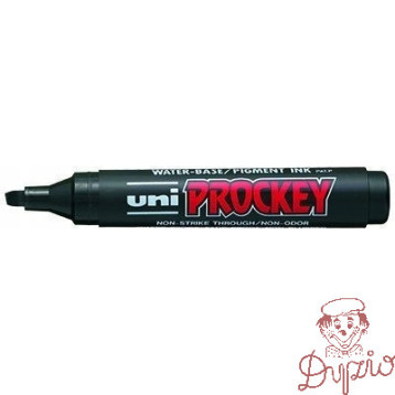 Marker permanentny UNI PM-126 czarny ścięty PROCKEY