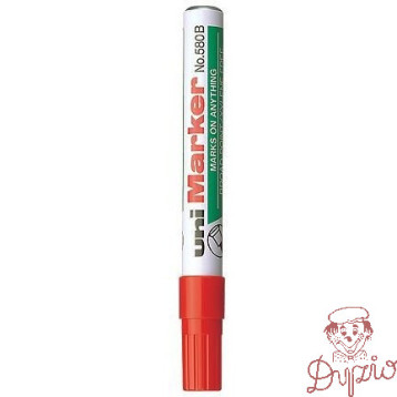 Marker permanentny UNI NO-580 ścięty czerwony