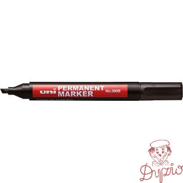Marker permanentny UNI NO-380 ścięty niebieski