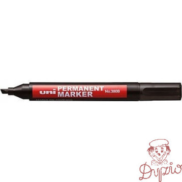 Marker permanentny UNI NO-380B ścięty czarny
