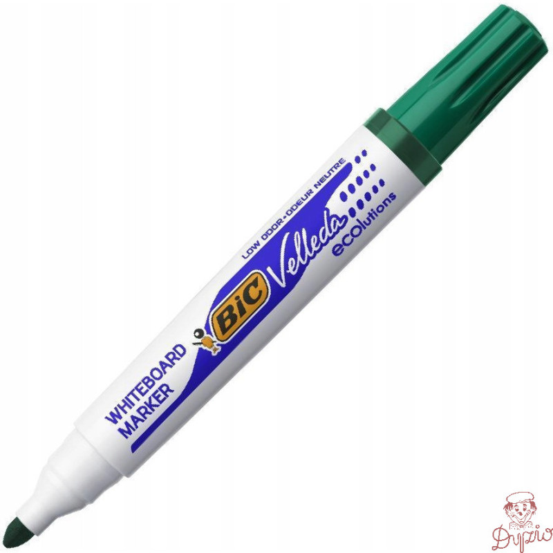 Marker VELLEDA 1701 suchościeralny zielony BIC ECO okrągła końcówka 904940