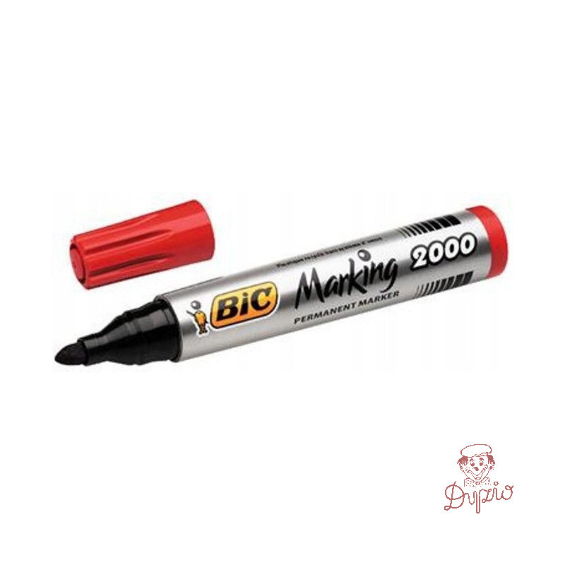 Marker permanentny 2000 czerwony BIC ECO okrągła końcówka 8209133