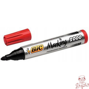 Marker permanentny 2000 czerwony BIC ECO okrągła końcówka 8209133