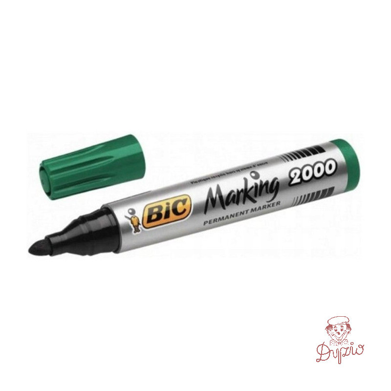 Marker permanentny 2000 zielony BIC ECO okrągła końcówka 8209123