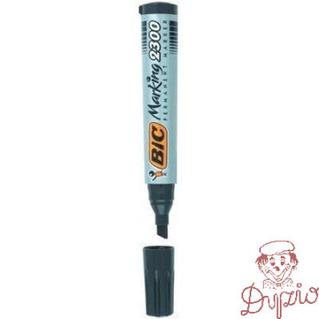 Marker ECO permanentny BIC 2300 czarny ścięta końcówka 8209263