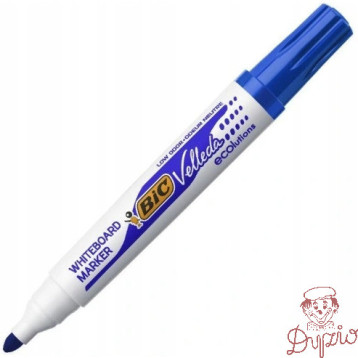 Marker VELLEDA 1701 suchościeralny niebieski BIC ECO okrągła końcówka 904938