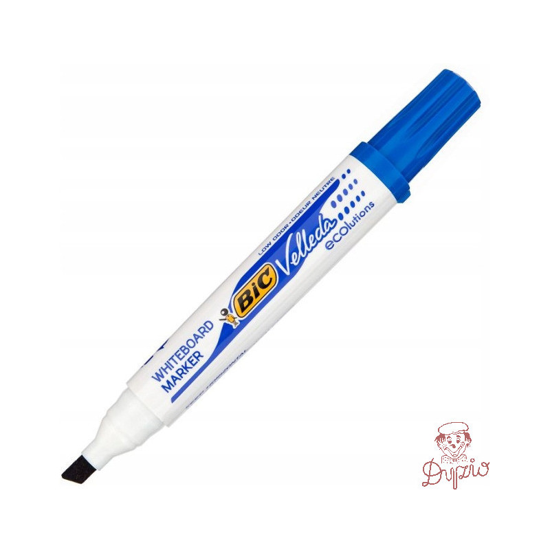 Marker VELLEDA 1751 suchościeralny niebieski BIC ECO ścięta końcówka 904947