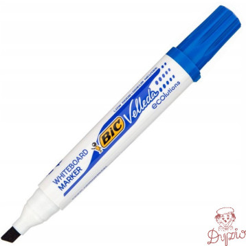 Marker VELLEDA 1751 suchościeralny niebieski BIC ECO ścięta końcówka 904947