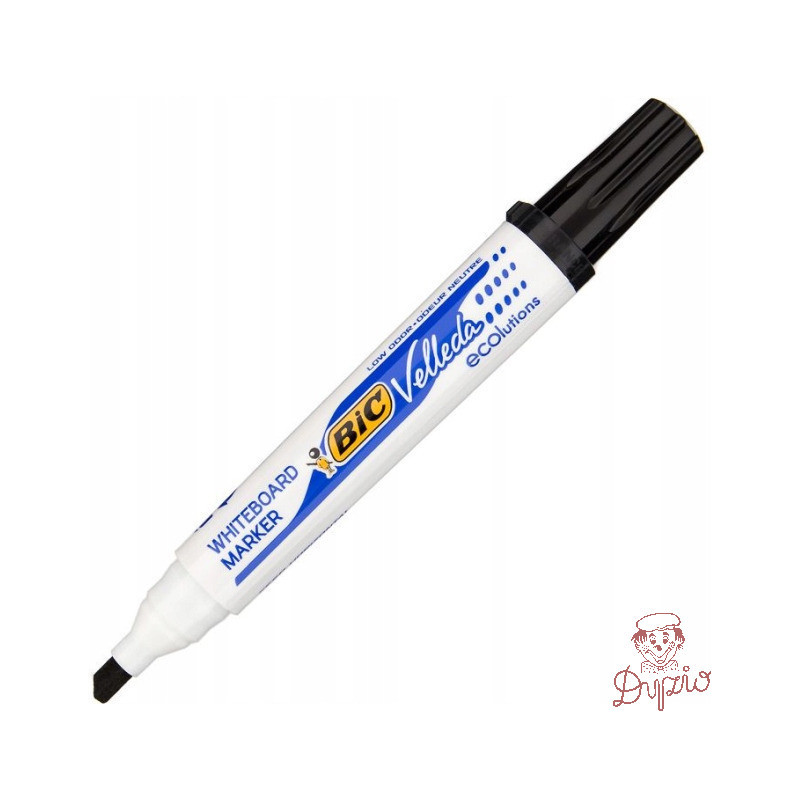 Marker VELLEDA 1751 suchościeralny czarny BIC ECO ścięta końcówka 904946
