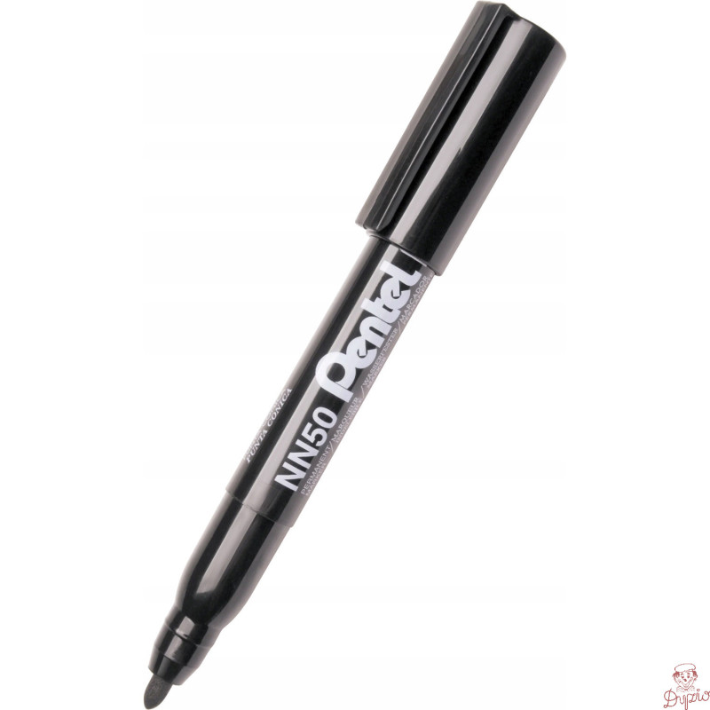 Marker permanentny NN50 czarny okrągła końcówka PENTEL