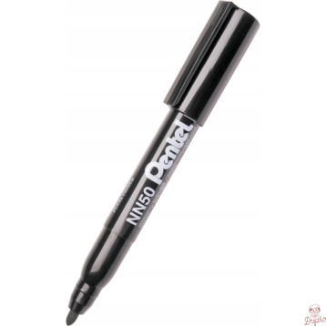 Marker permanentny NN50 czarny okrągła końcówka PENTEL