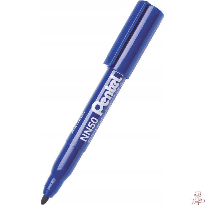 Marker permanentny NN50 niebieski okrągła końcówka PENTEL