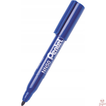 Marker permanentny NN50 niebieski okrągła końcówka PENTEL