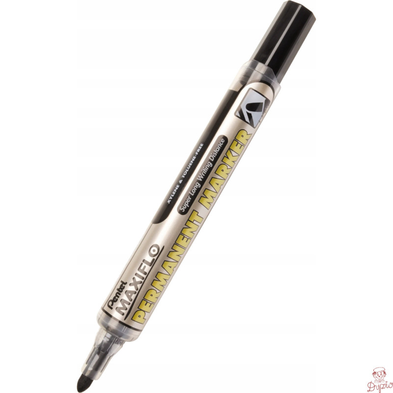 Marker permanentny NLF50 czarny okrągły z tłoczkiem płynny tusz PENTEL