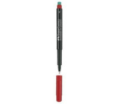 Foliopis z gumką OHP MULTIMARK F 0.6mm czerwony 151321 FABER-CASTELL