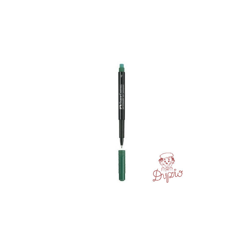 Foliopis z gumką OHP MULTIMARK F 0.6 zielony 151363 FABER-CASTELL