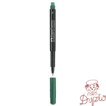 Foliopis z gumką OHP MULTIMARK F 0.6 zielony 151363 FABER-CASTELL