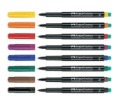 Foliopis z gumką OHP MULTIMARK M 1.0mm niebieski 152551 FABER-CASTELL