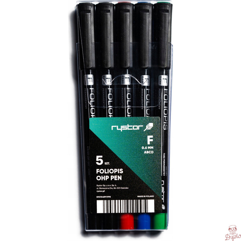Foliopis FF-6 RYSTOR komplet 5sztuk w etui. 437-528