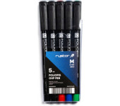Foliopis 1mm FM-10/AABCD komplet 5sztuk 4 kolory w etui 438-528 RYSTOR