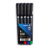 Foliopis 1mm FM-10/AABCD komplet 5sztuk 4 kolory w etui 438-528 RYSTOR