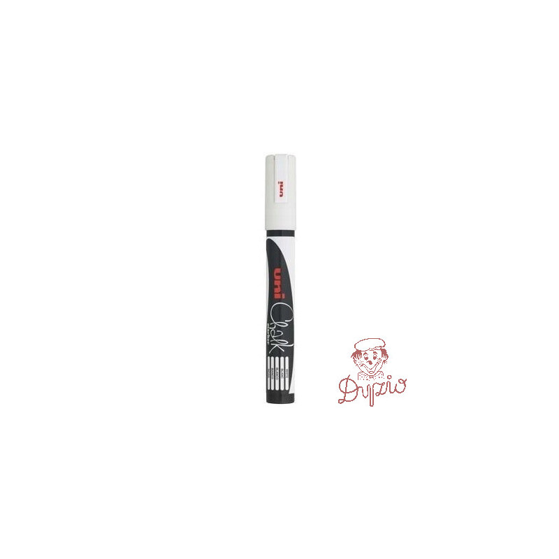 Marker kredowy UNI PWE-5M 1.8mm-2.5mm biały UNPWE5M/DBI